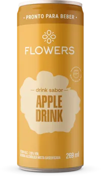 Lata Flowers drink sabor Apple Drink