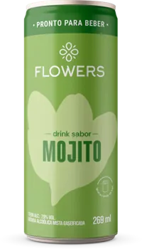 Lata Flowers drink sabor Mojito