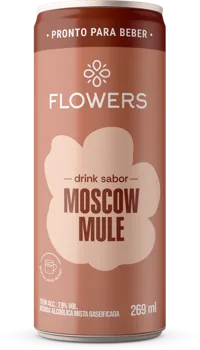 Lata Flowers drink sabor Moscow Mule