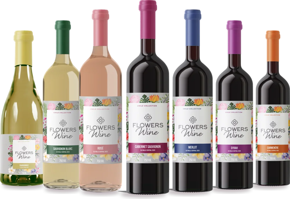 Linha Flowers Wine Chile Collection: brancos, rosé e tintos