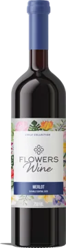Garrafa Flowers Wine Merlot